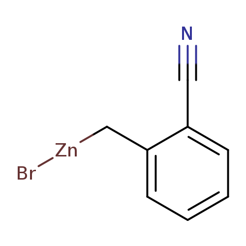 Br[Zn]Cc1ccccc1C#N