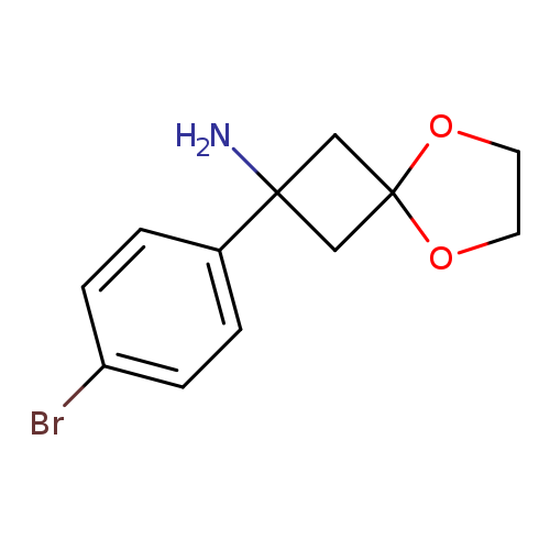 NC1(CC2(C1)OCCO2)c1ccc(cc1)Br