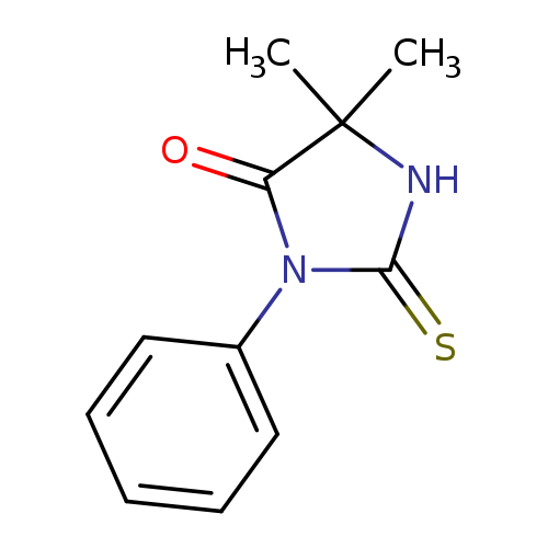 S=C1NC(C(=O)N1c1ccccc1)(C)C