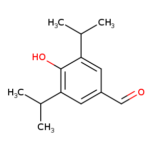 O=Cc1cc(C(C)C)c(c(c1)C(C)C)O
