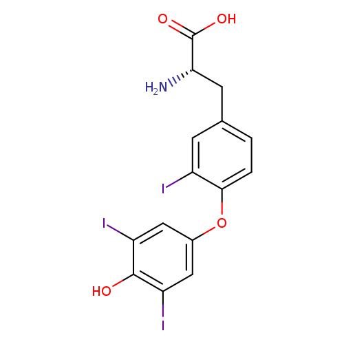 OC(=O)[C@H](Cc1ccc(c(c1)I)Oc1cc(I)c(c(c1)I)O)N