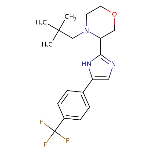 CC(CN1CCOCC1c1ncc([nH]1)c1ccc(cc1)C(F)(F)F)(C)C
