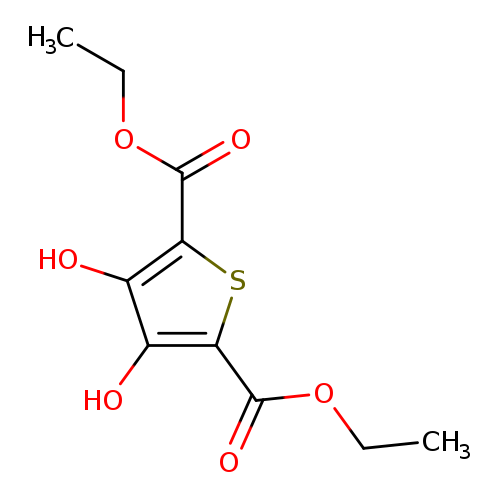 CCOC(=O)c1sc(c(c1O)O)C(=O)OCC