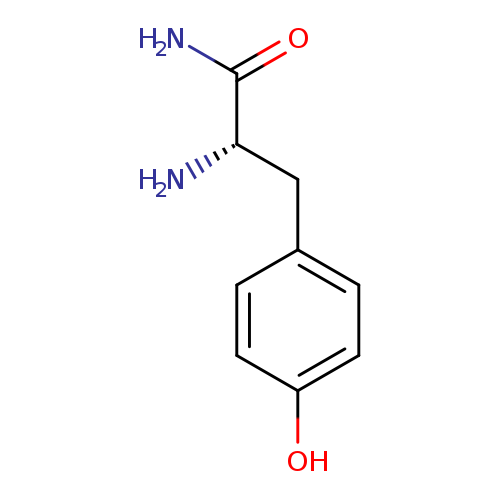 N[C@H](C(=O)N)Cc1ccc(cc1)O