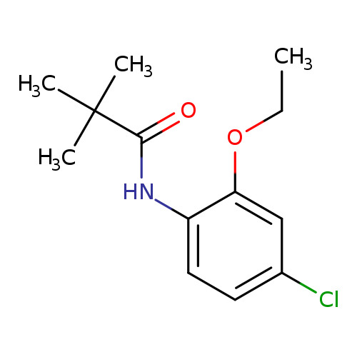 CCOc1cc(Cl)ccc1NC(=O)C(C)(C)C