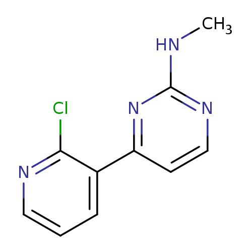 CNc1nccc(n1)c1cccnc1Cl