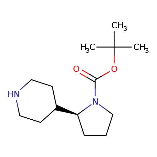 O=C(N1CCC[C@H]1C1CCNCC1)OC(C)(C)C