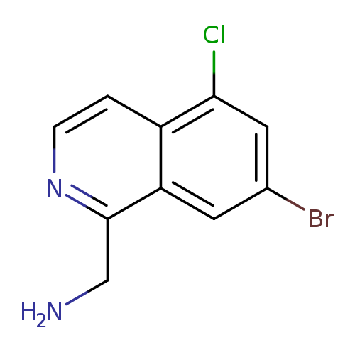 NCc1nccc2c1cc(Br)cc2Cl