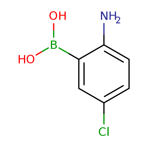 Clc1ccc(c(c1)B(O)O)N