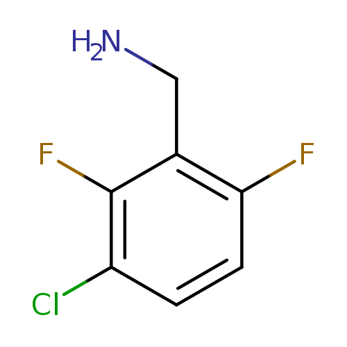 NCc1c(F)ccc(c1F)Cl