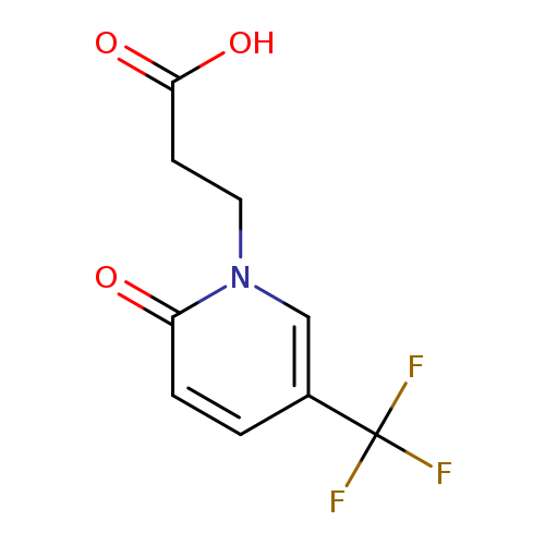 OC(=O)CCn1cc(ccc1=O)C(F)(F)F