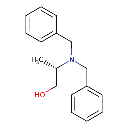 OC[C@@H](N(Cc1ccccc1)Cc1ccccc1)C