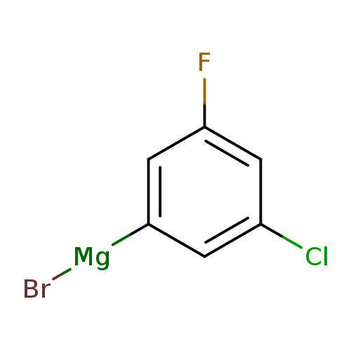 Br[Mg]c1cc(F)cc(c1)Cl