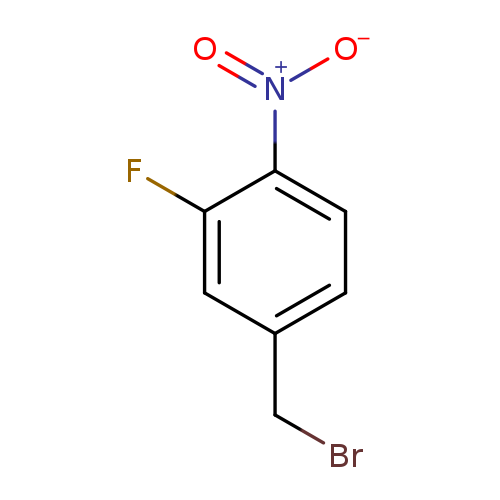 BrCc1ccc(c(c1)F)[N+](=O)[O-]