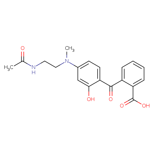 CC(=O)NCCN(c1ccc(c(c1)O)C(=O)c1ccccc1C(=O)O)C