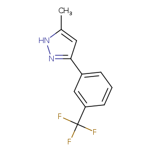 Cc1[nH]nc(c1)c1cccc(c1)C(F)(F)F