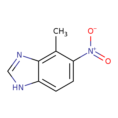 [O-][N+](=O)c1ccc2c(c1C)nc[nH]2