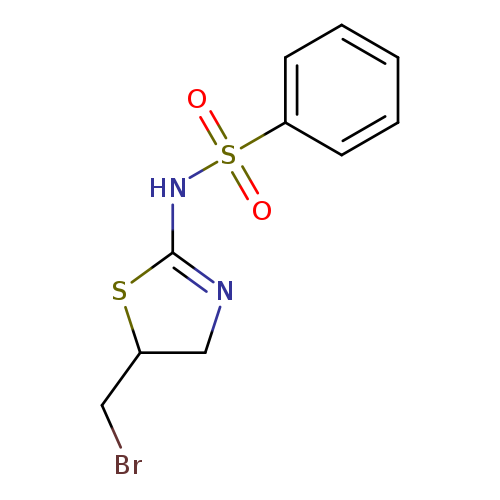 BrCC1CN=C(S1)NS(=O)(=O)c1ccccc1