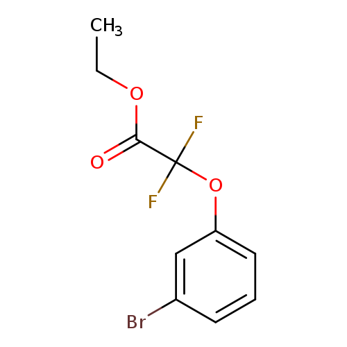 CCOC(=O)C(Oc1cccc(c1)Br)(F)F