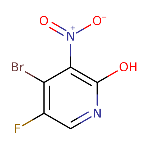 [O-][N+](=O)c1c(O)ncc(c1Br)F