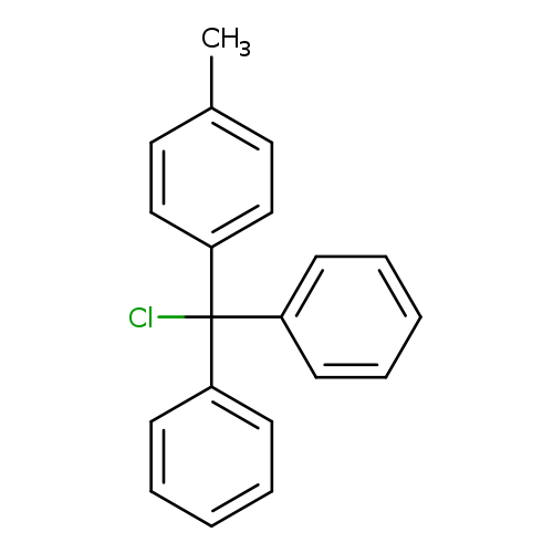 Cc1ccc(cc1)C(c1ccccc1)(c1ccccc1)Cl