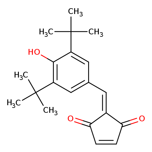 CC(c1cc(C=C2C(=O)C=CC2=O)cc(c1O)C(C)(C)C)(C)C