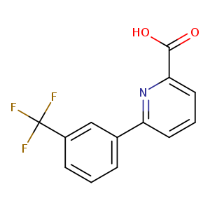OC(=O)c1cccc(n1)c1cccc(c1)C(F)(F)F