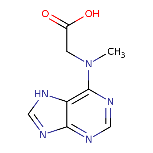 OC(=O)CN(c1ncnc2c1[nH]cn2)C
