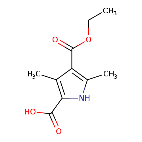 CCOC(=O)c1c(C)[nH]c(c1C)C(=O)O