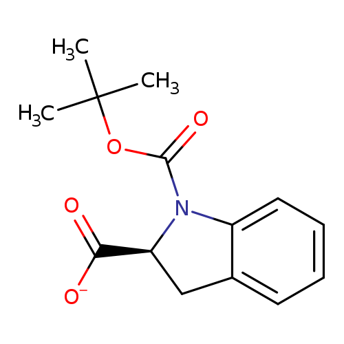 [O-]C(=O)[C@@H]1Cc2c(N1C(=O)OC(C)(C)C)cccc2