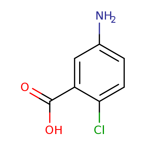 Nc1ccc(c(c1)C(=O)O)Cl