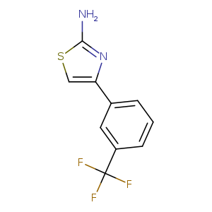 Nc1scc(n1)c1cccc(c1)C(F)(F)F