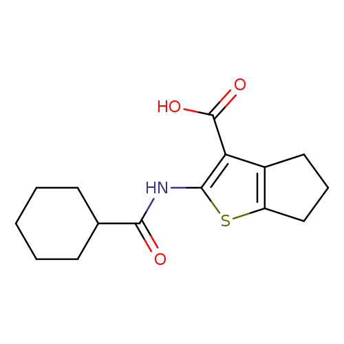 O=C(C1CCCCC1)Nc1sc2c(c1C(=O)O)CCC2