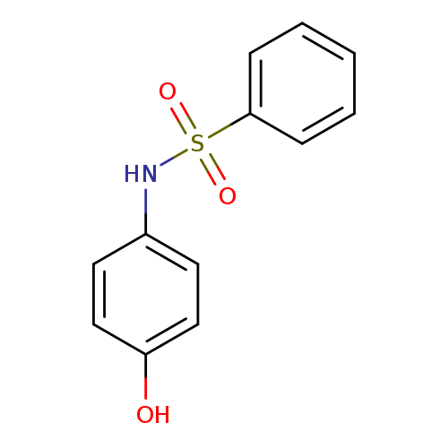 Oc1ccc(cc1)NS(=O)(=O)c1ccccc1