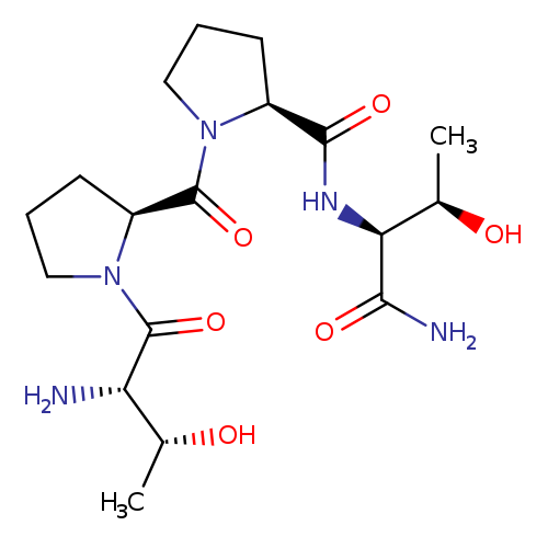 C[C@H]([C@@H](C(=O)N)NC(=O)[C@@H]1CCCN1C(=O)[C@@H]1CCCN1C(=O)[C@H]([C@H](O)C)N)O