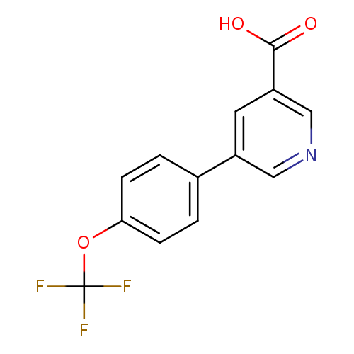 OC(=O)c1cncc(c1)c1ccc(cc1)OC(F)(F)F