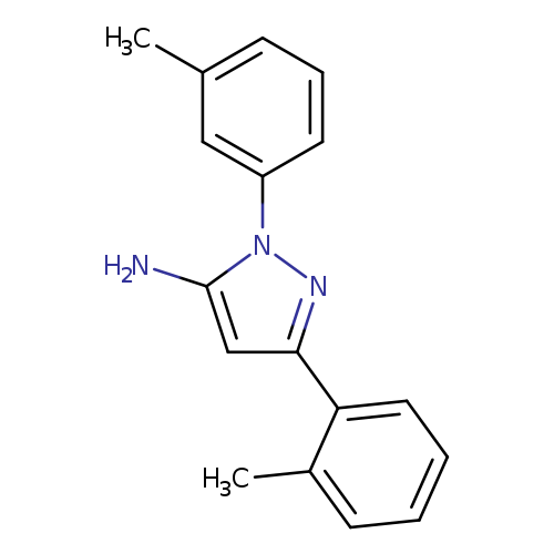 Cc1cccc(c1)n1nc(cc1N)c1ccccc1C