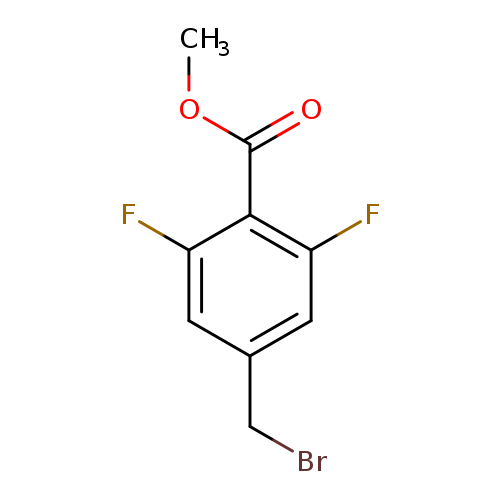 BrCc1cc(F)c(c(c1)F)C(=O)OC