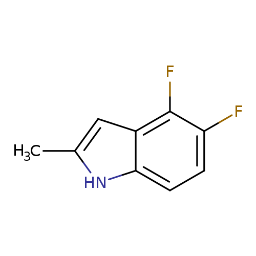 Fc1ccc2c(c1F)cc([nH]2)C