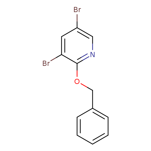 Brc1cnc(c(c1)Br)OCc1ccccc1
