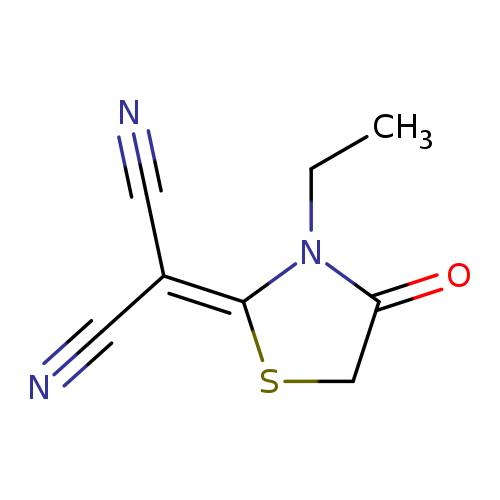 CCN1C(=O)CSC1=C(C#N)C#N