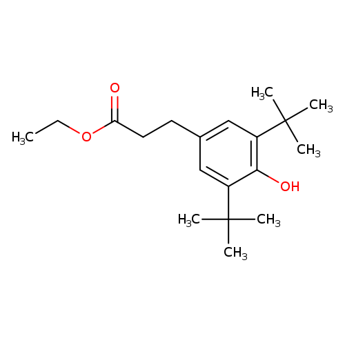 CCOC(=O)CCc1cc(c(c(c1)C(C)(C)C)O)C(C)(C)C