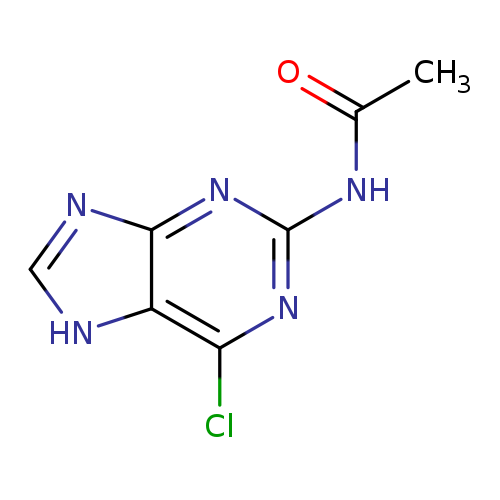 CC(=O)Nc1nc(Cl)c2c(n1)nc[nH]2