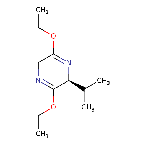 CCOC1=N[C@H](C(=NC1)OCC)C(C)C