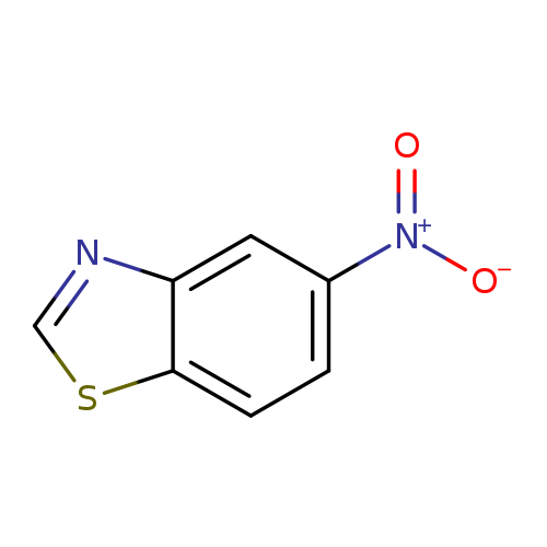 [O-][N+](=O)c1ccc2c(c1)ncs2