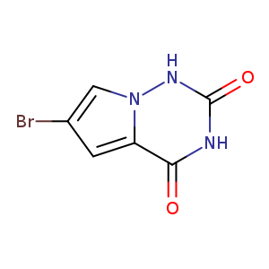Brc1cn2c(c1)c(=O)[nH]c(=O)[nH]2