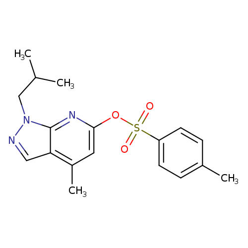 CC(Cn1ncc2c1nc(cc2C)OS(=O)(=O)c1ccc(cc1)C)C