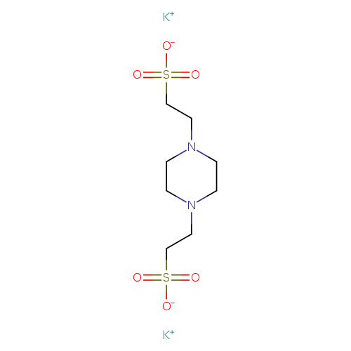 [O-]S(=O)(=O)CCN1CCN(CC1)CCS(=O)(=O)[O-].[K+].[K+]
