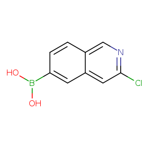 Clc1ncc2c(c1)cc(cc2)B(O)O