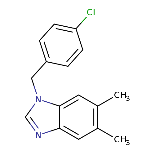Clc1ccc(cc1)Cn1cnc2c1cc(C)c(c2)C
